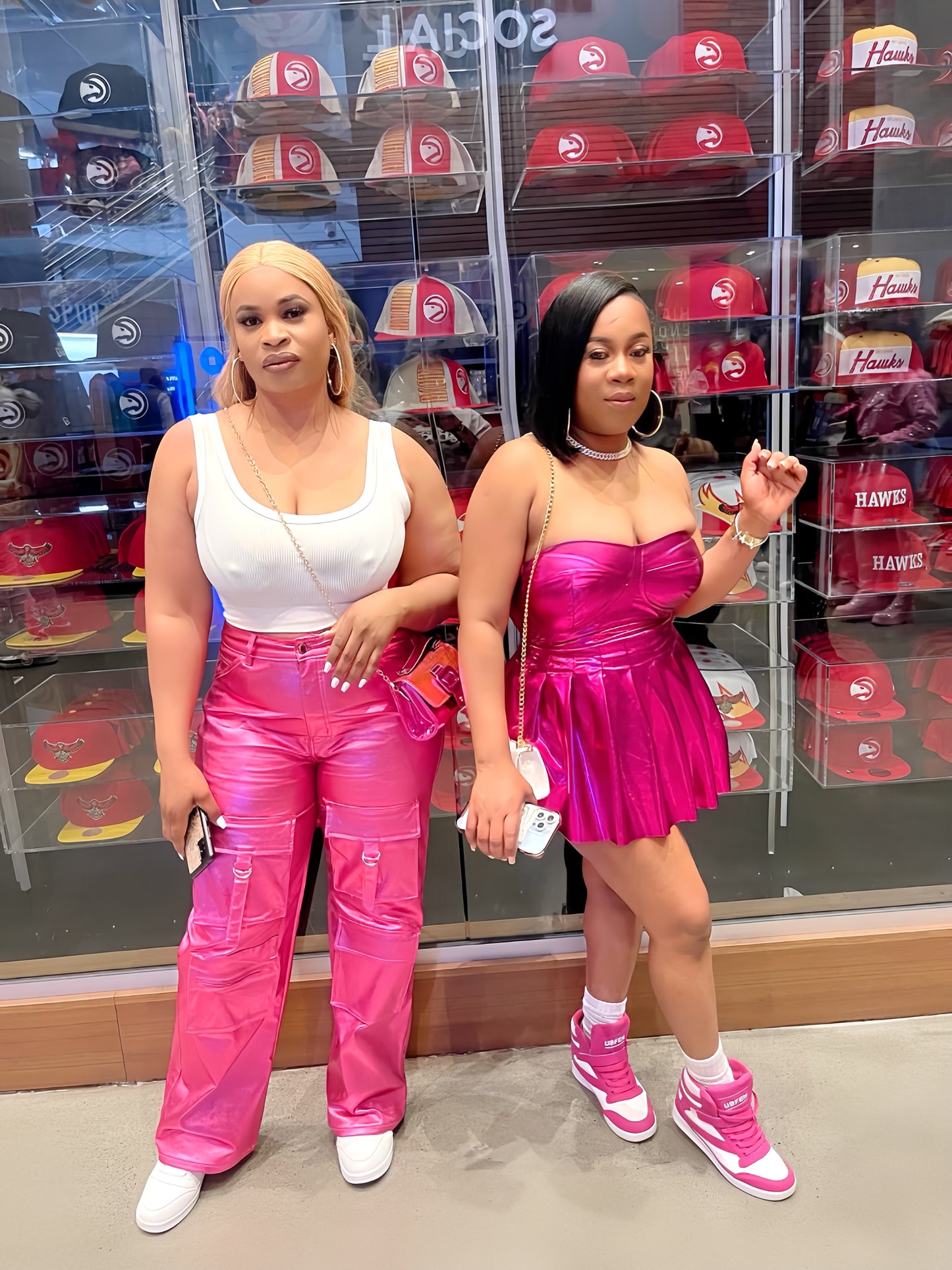 Pink Cargo vibes pants