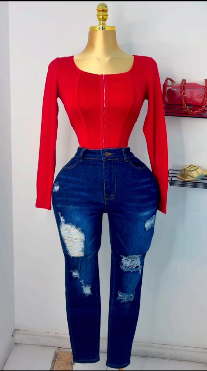 Pooh top (red)