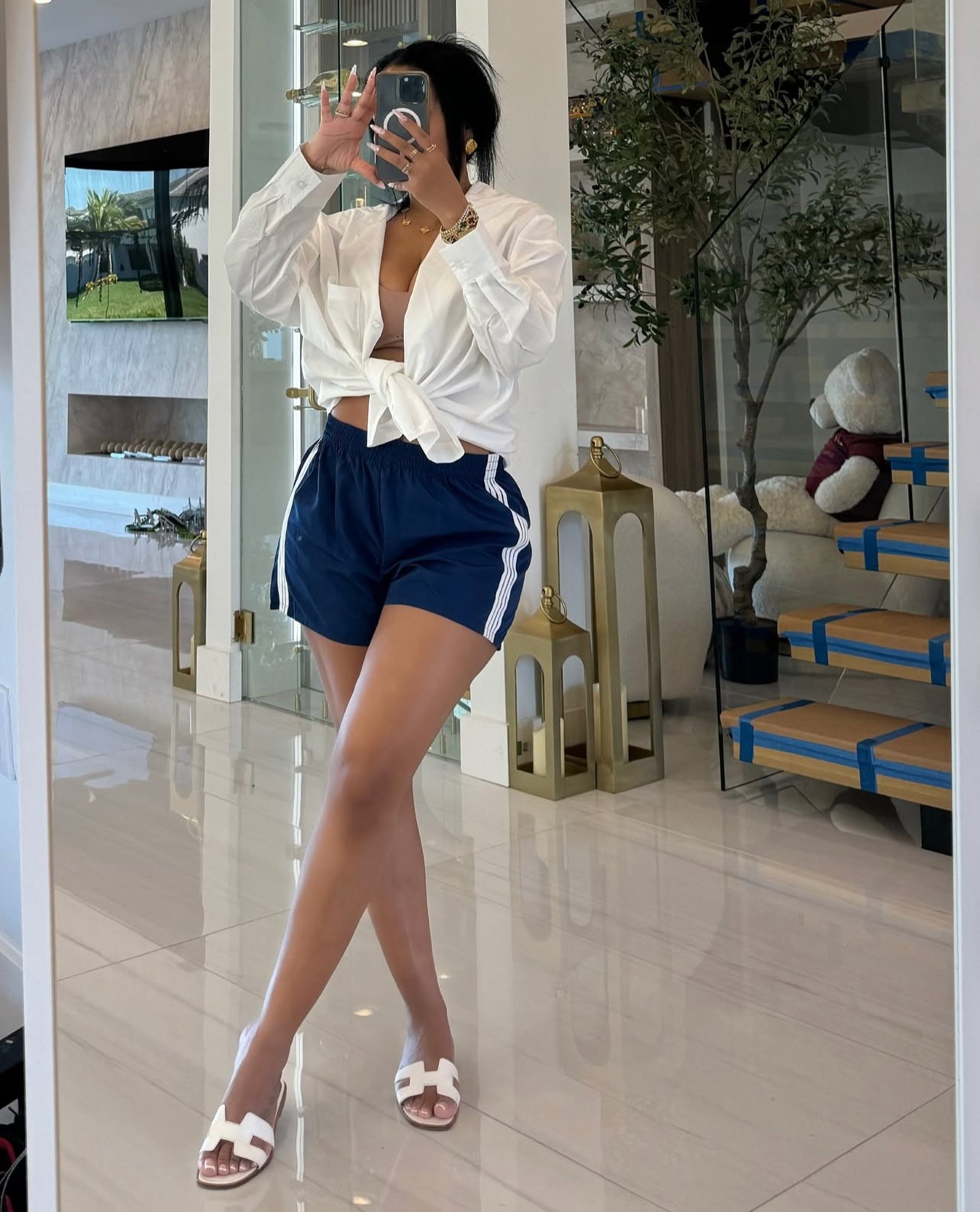 Stripe a side shorts