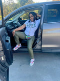 Green jogger pants
