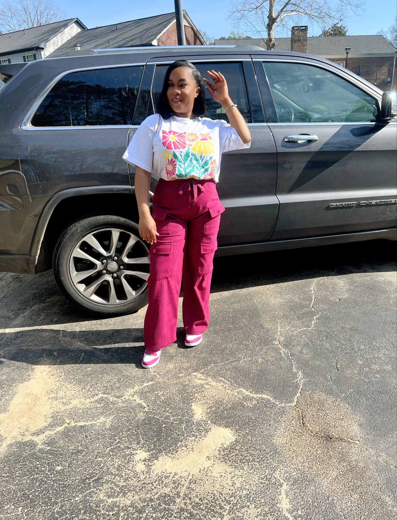 Playing it cool pants ( fuschia )