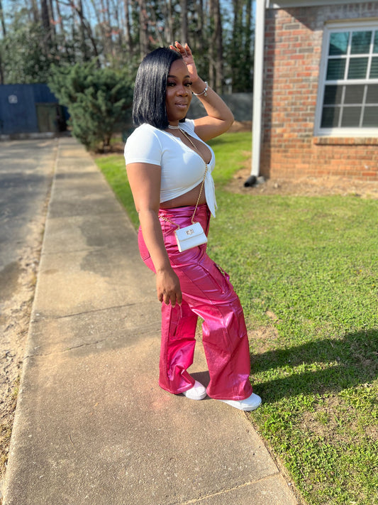 Pink Cargo vibes pants