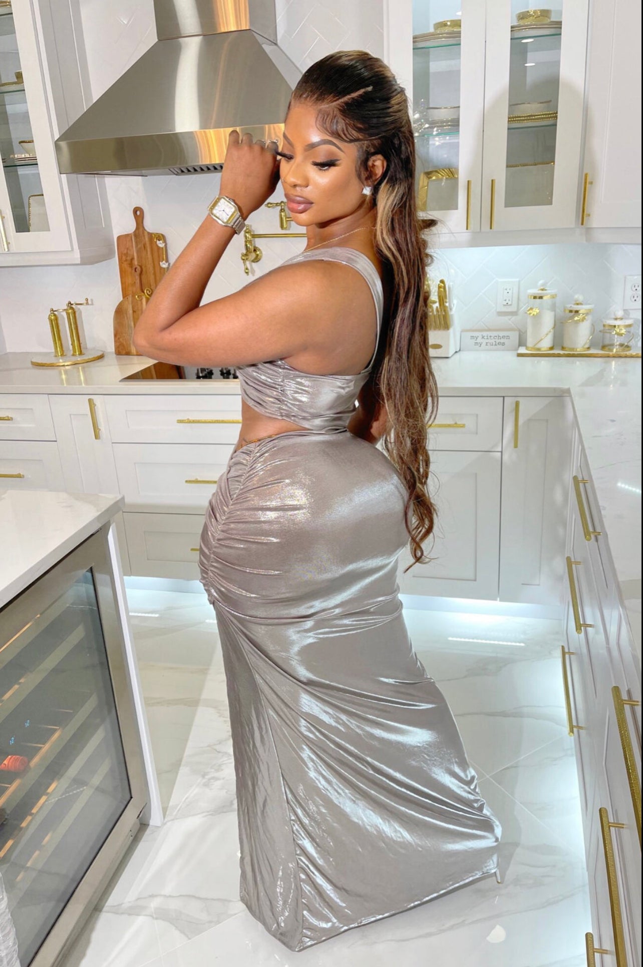 Silver Bae dress