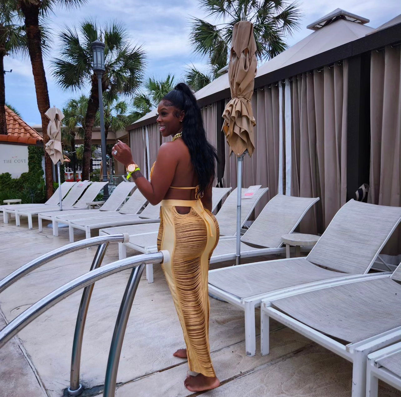 Maui fringe tassel skirt