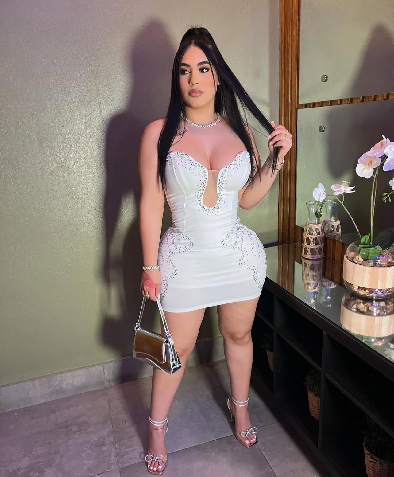 White val dress