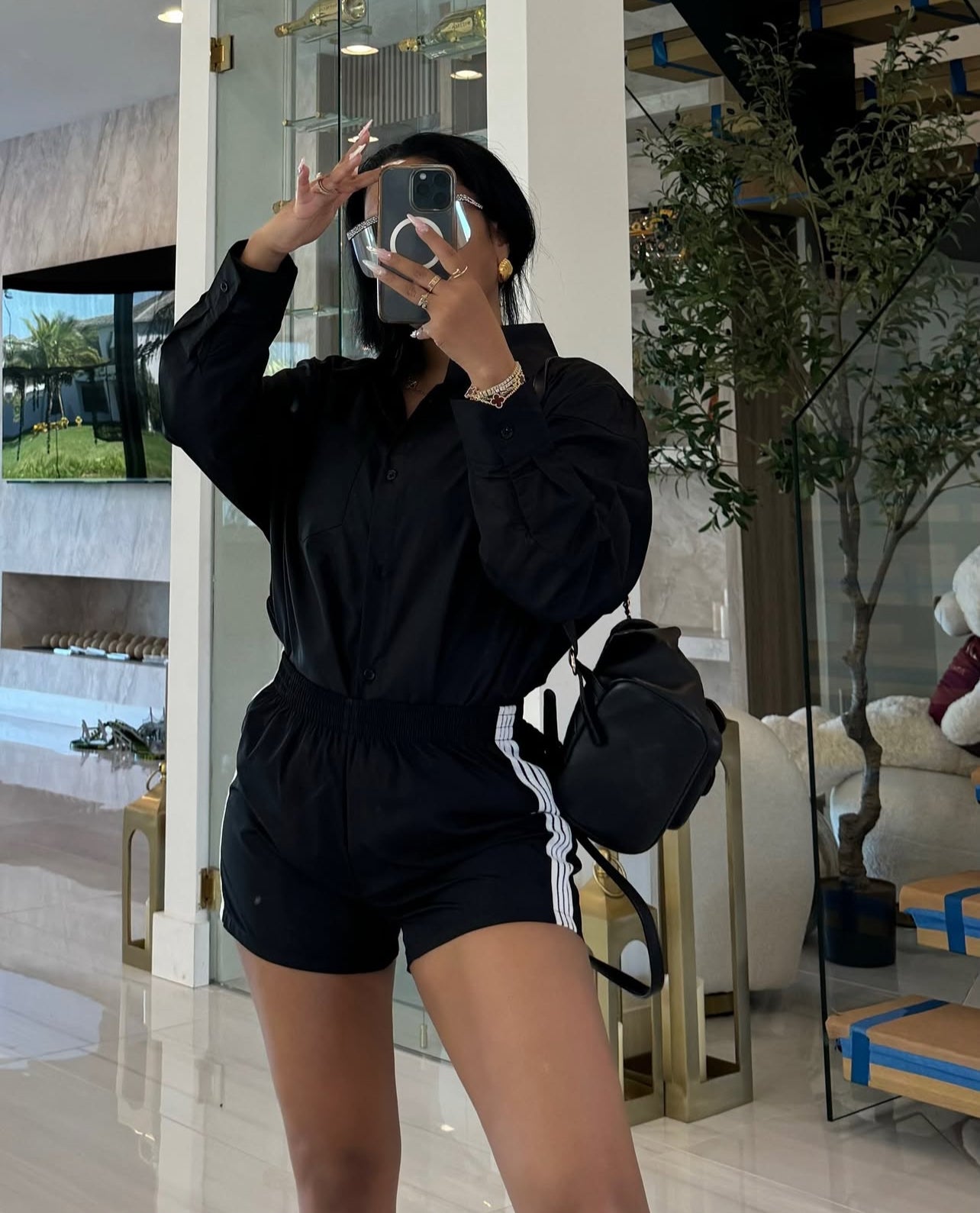 Stripe a side shorts