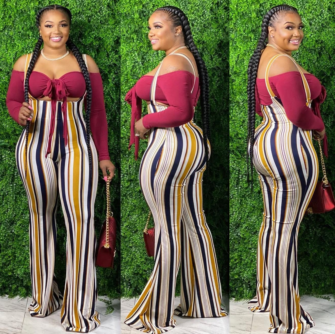 Stripe Jumpsuit
