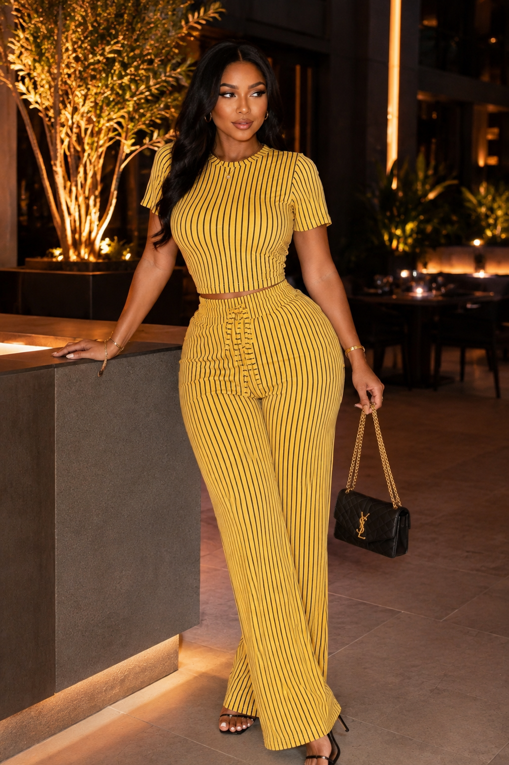 Pinstripe Ease (Yellow)