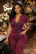 Ruby Flare Jumpsuit