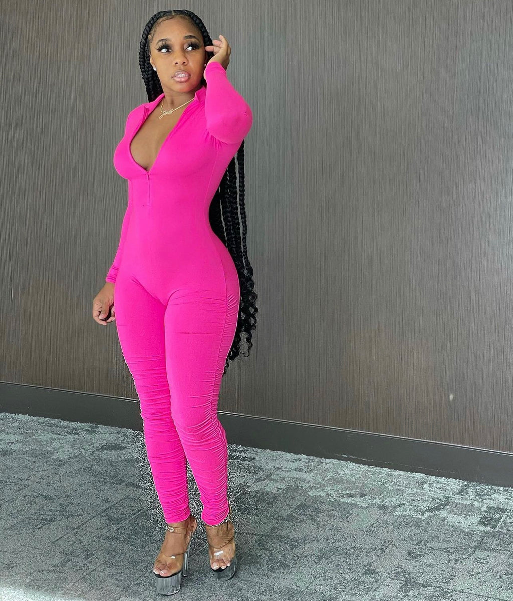 Black and Pink Bodysuit