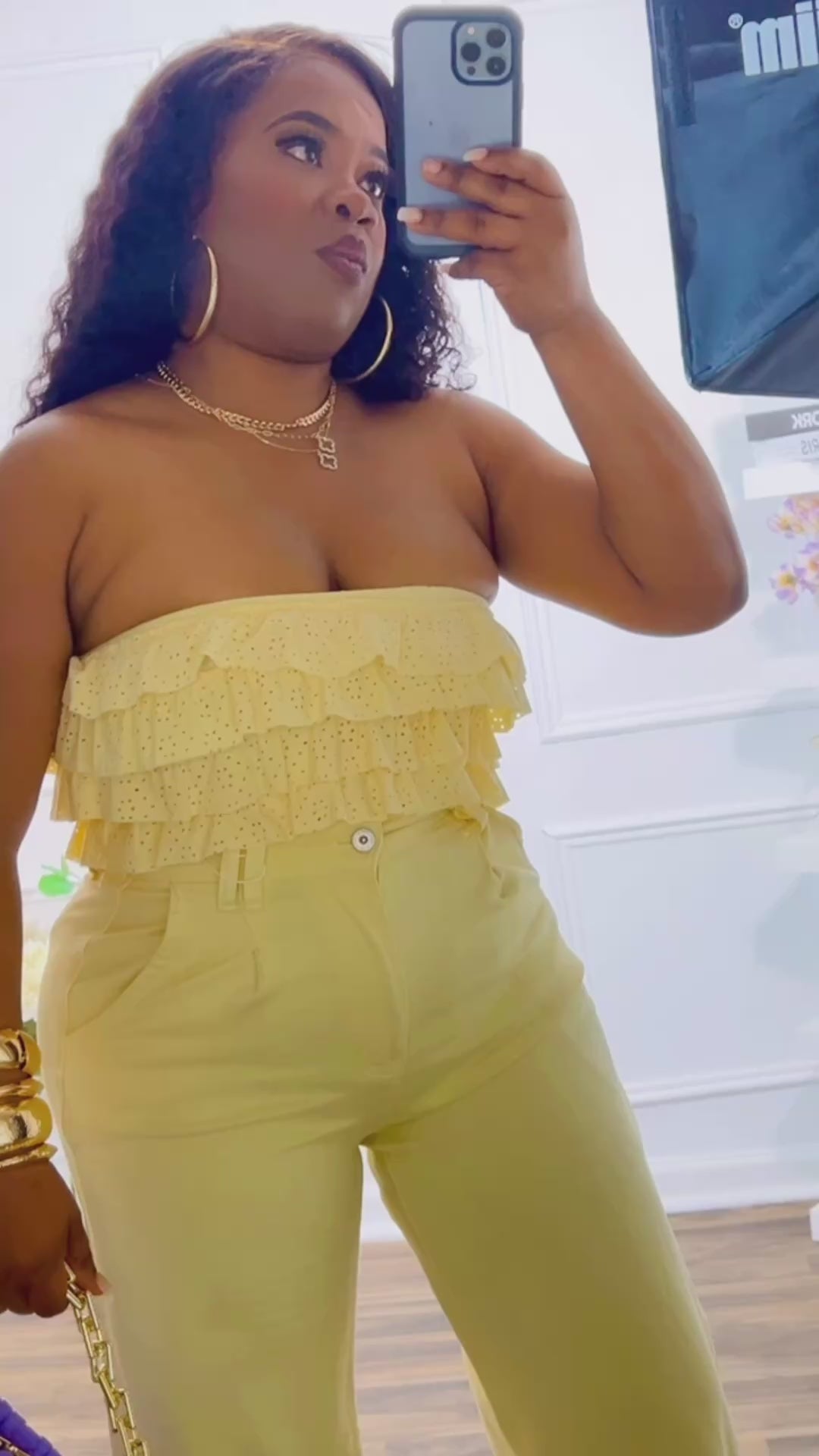 Ruffle tube top