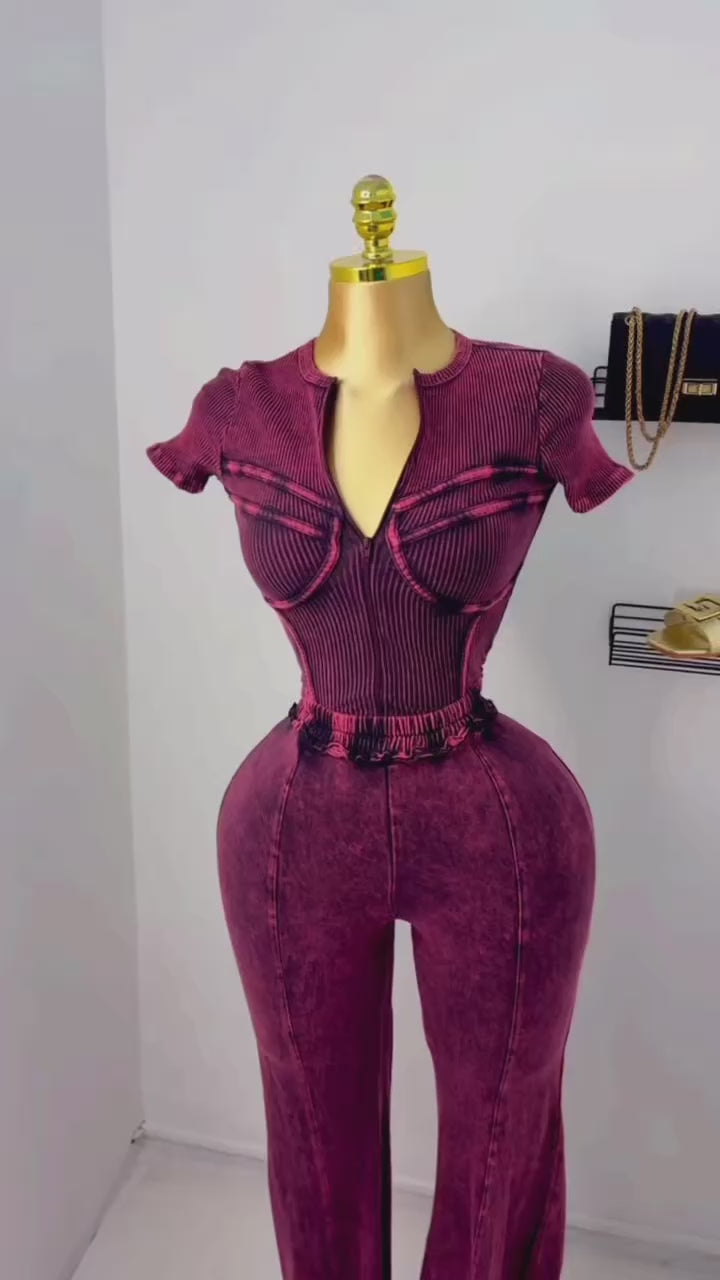 Ruby Flare Jumpsuit